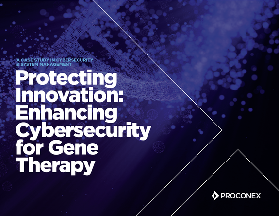 Cover page for Cybersecurity and Gene Therapy case study PDF